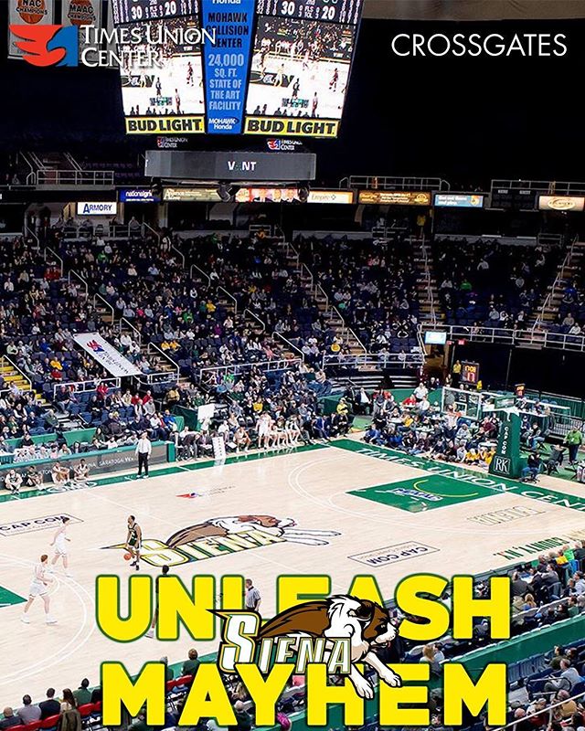 At the Siena game? Check out our #UnleashMayhem Snapchat filter courtesy of Crossgates Mall!