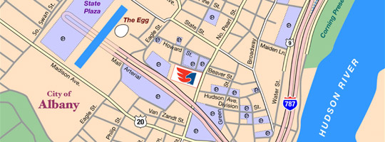 Times Union Center map