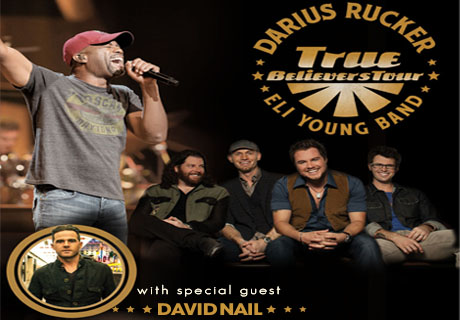 Darius Rucker: True Believers Tour Featuring Eli Young Band with special guest David Nail Darius Rucker: True Believers Tour Featuring Eli Young Band with special guest David Nail